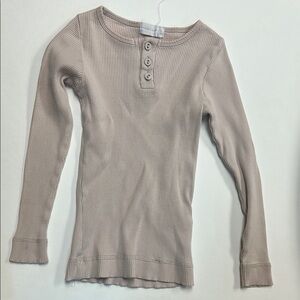 Jamie Kay Long Sleeve Ribbed Top - Light Pink